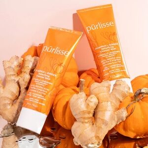 PURLISSE BEAUTY Pumpkin + Ginger Detoxifying Charcoal Mask NEW